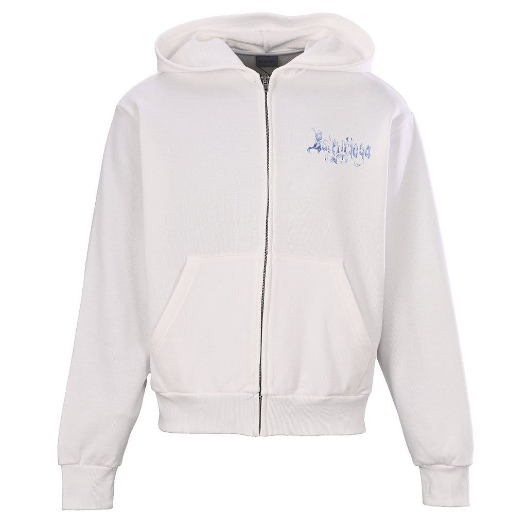 Balenciaga Logo Long-Sleeve Top - Black - front view