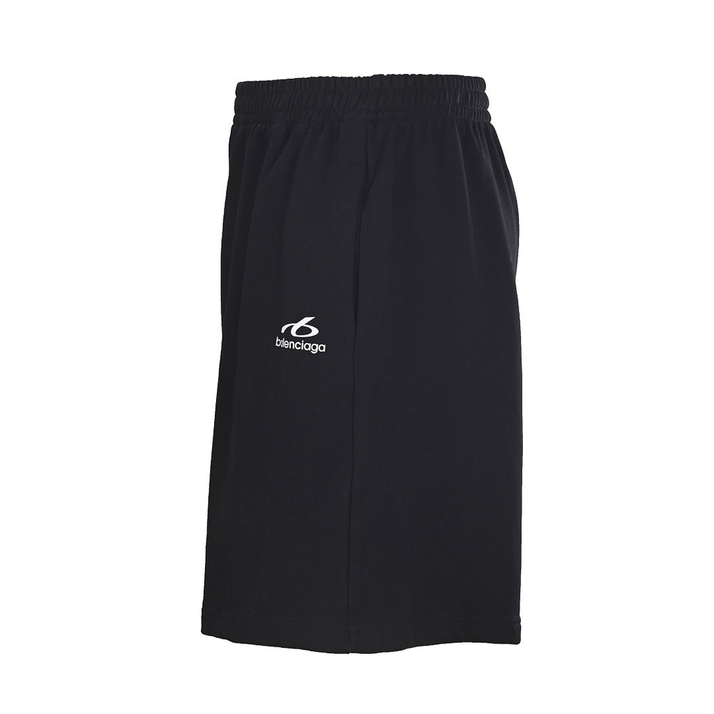 Balenciaga Logo Long-Sleeve Top - Black - back view