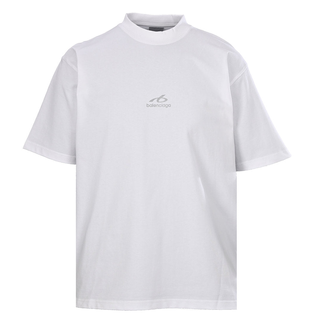 Balenciaga Logo Long-Sleeve Top - Black - front view