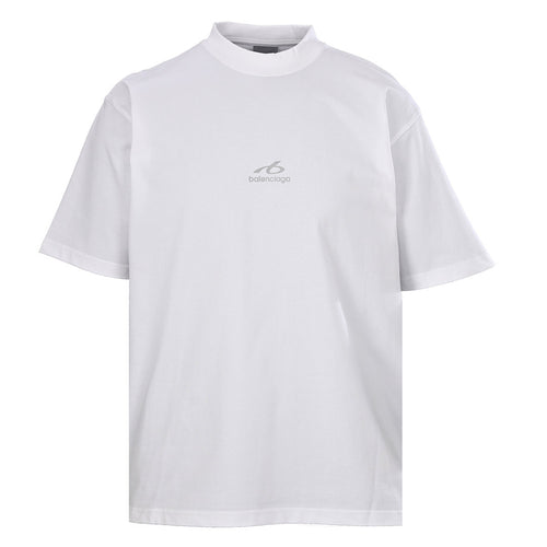 Balenciaga Logo Long-Sleeve Top - Black - front view