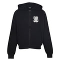 Balenciaga Logo Long-Sleeve Top - Black - front view
