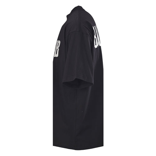 Balenciaga Logo Long-Sleeve Top - Black - back view