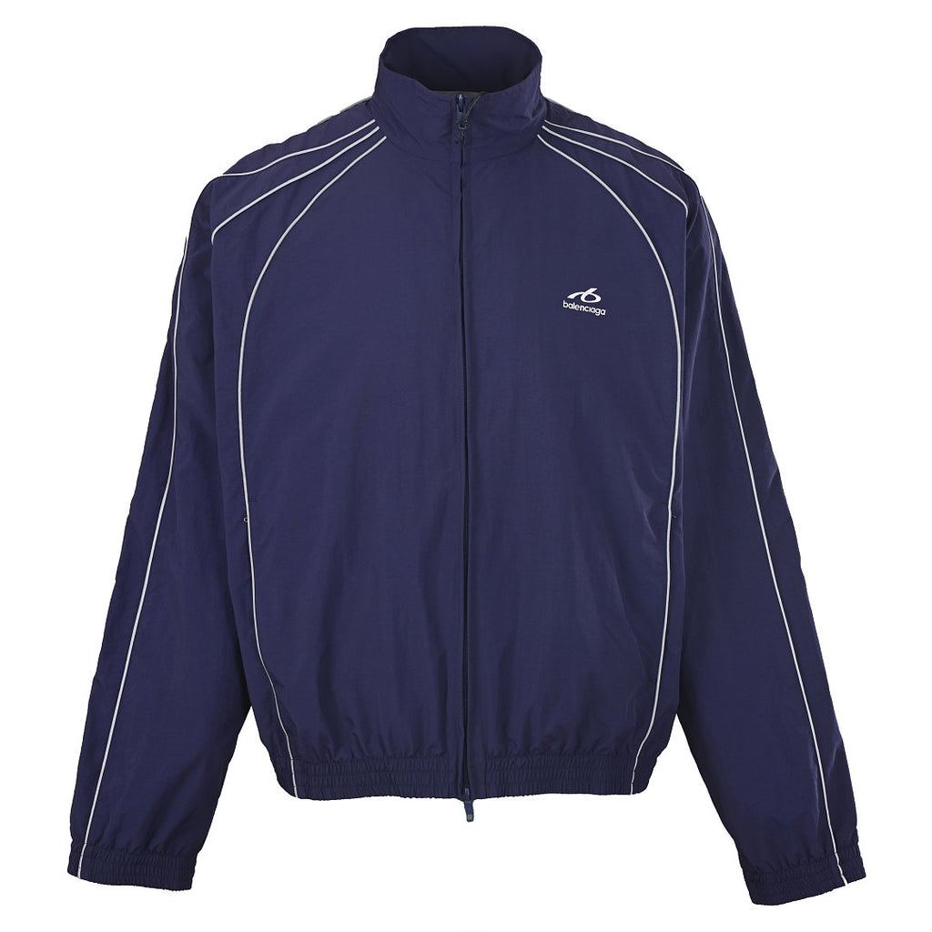 Balenciaga Logo Jacket - Black - front view