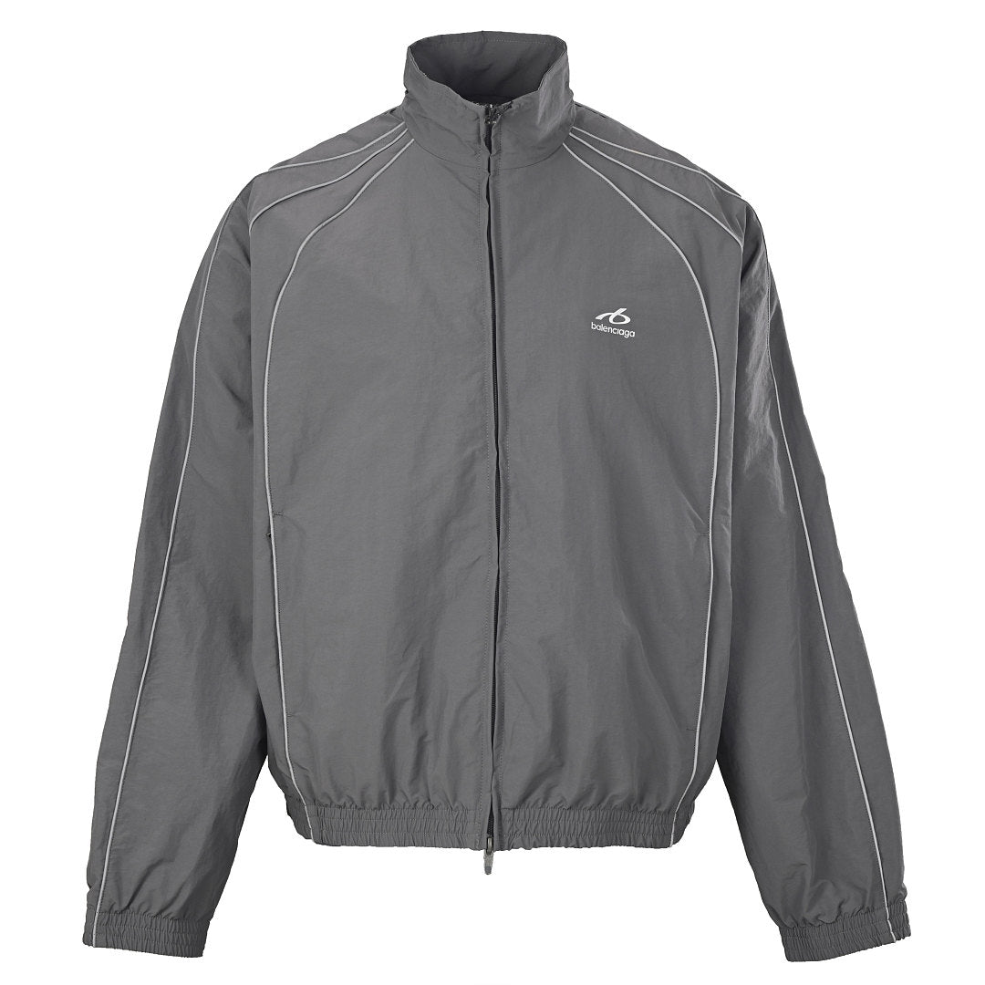 Balenciaga Logo Jacket - Black - front view