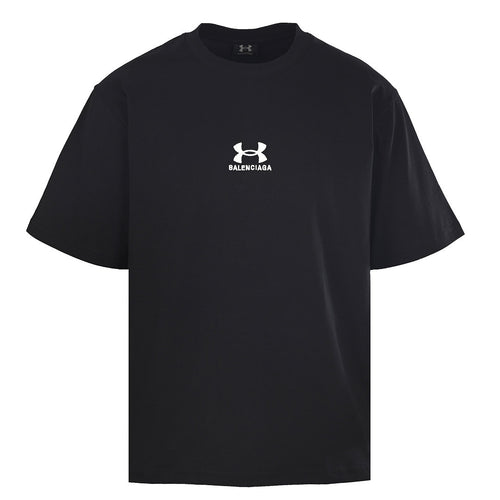 Balenciaga Logo Long-Sleeve Top - Black - front view
