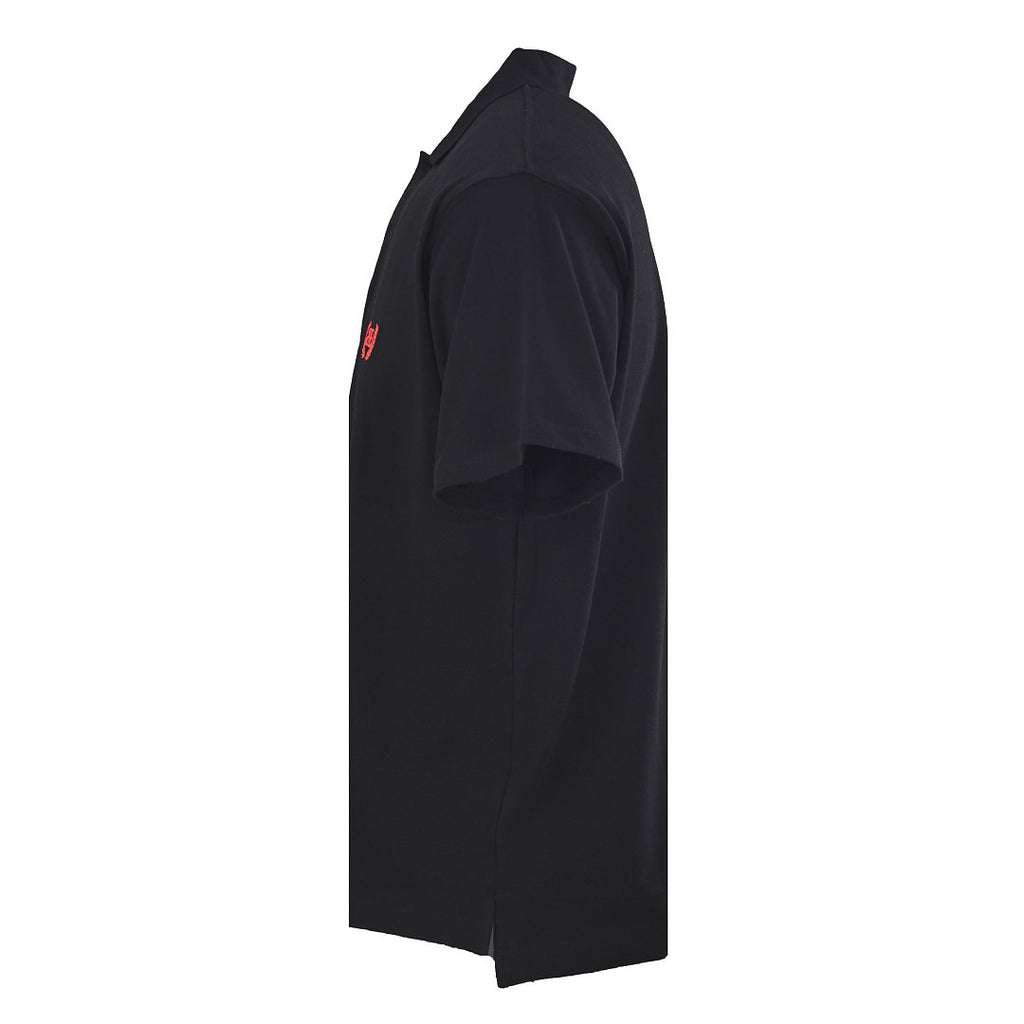 Balenciaga Logo Polo Shirt - Black - back view