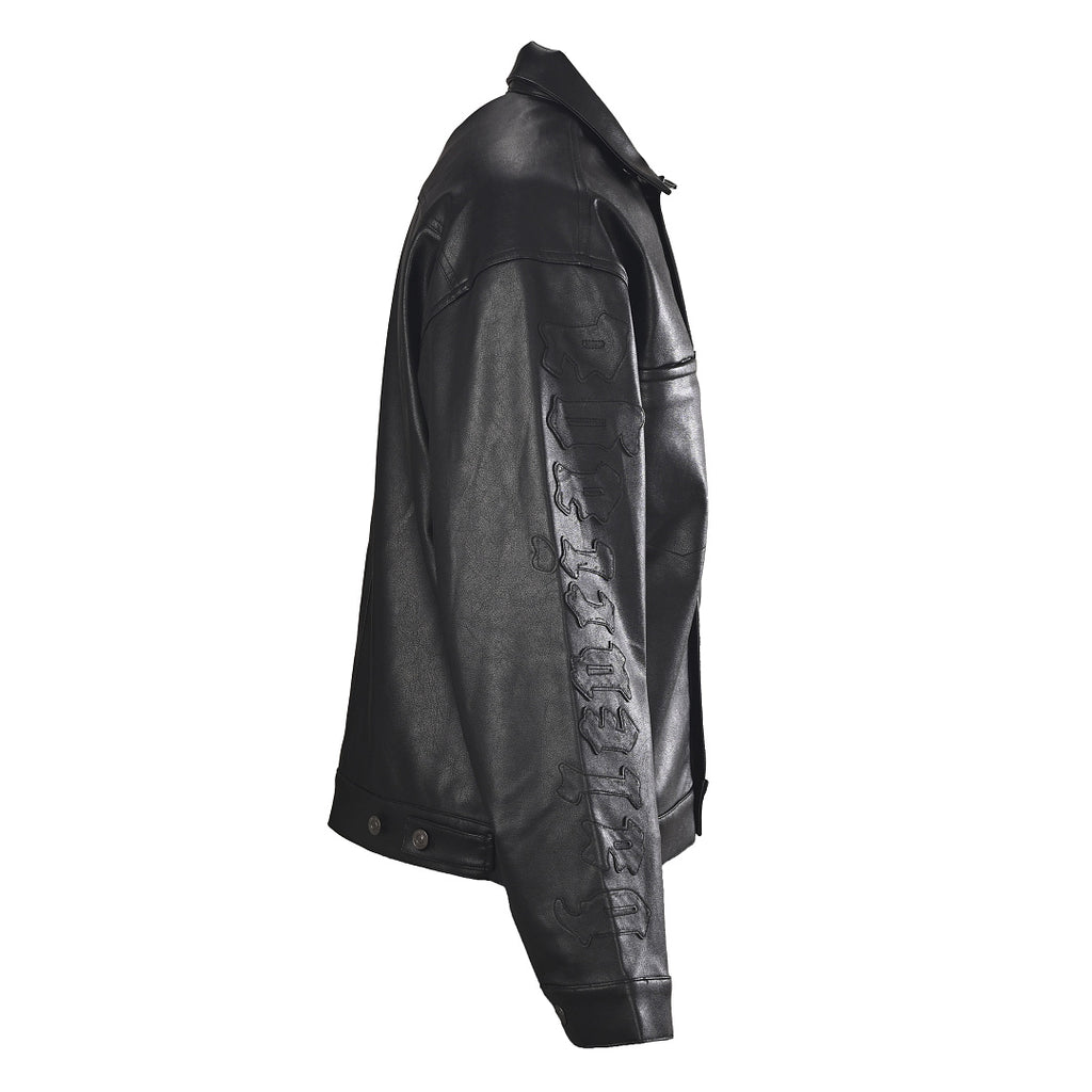 Balenciaga Logo Jacket - Black - back view