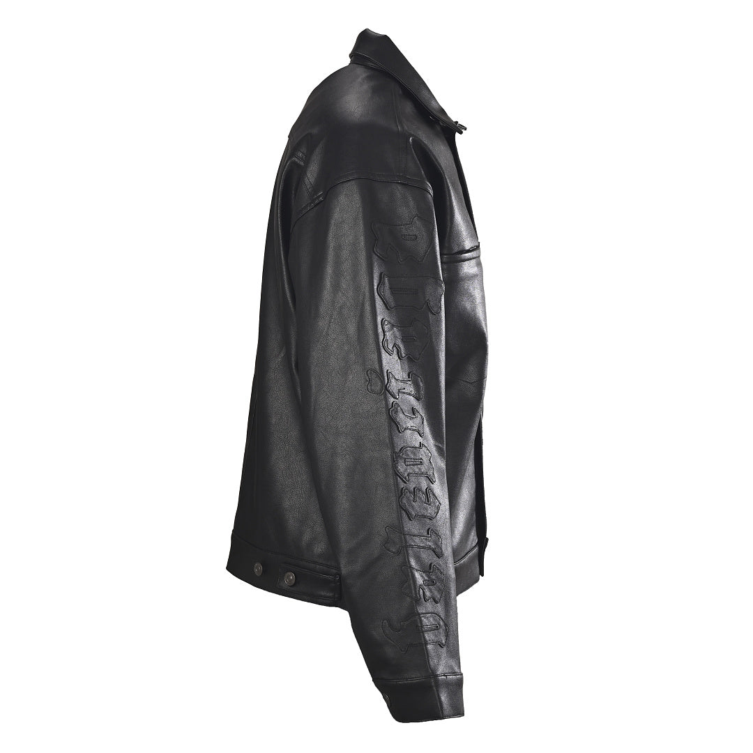 Balenciaga Logo Jacket - Black - back view