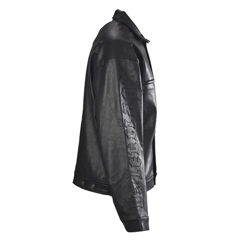 Balenciaga Logo Jacket - Black - back view