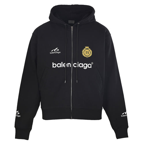 Balenciaga Logo Jacket - Black - front view