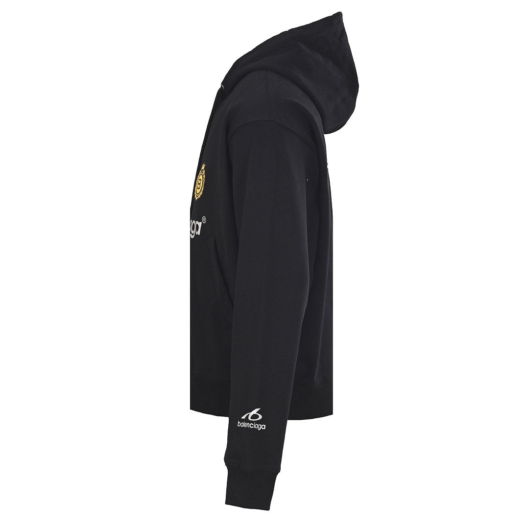 Balenciaga Logo Jacket - Black - back view