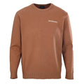 Balenciaga Logo Knit Sweater - Brown - front view