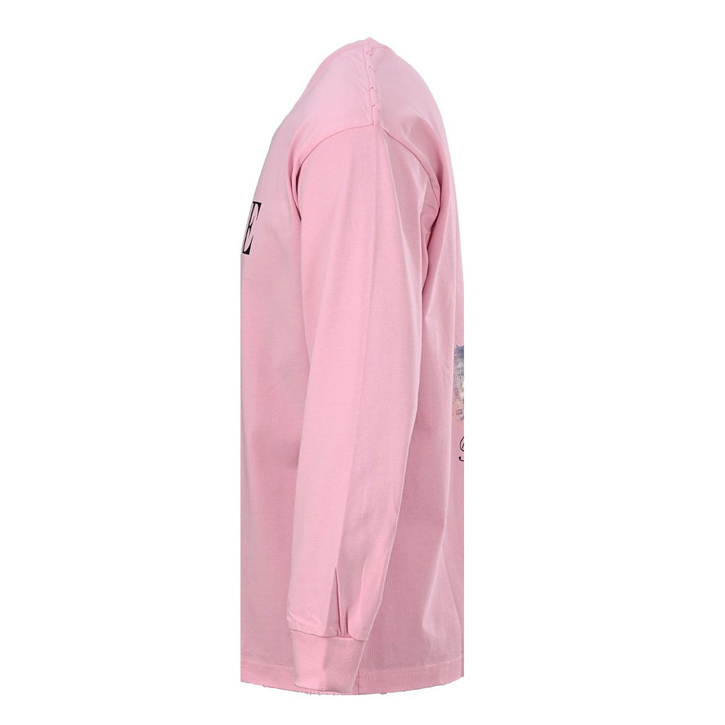 Balenciaga x Vogue Logo Long-Sleeve Top - Pink - back view