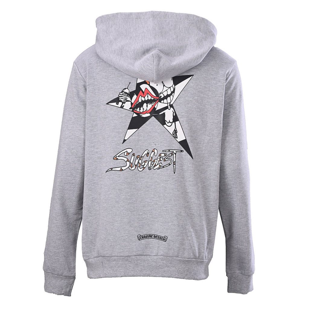 Chrome Hearts Star and Tooth Pullover Hoodie - Black - back view