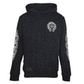 Chrome Hearts Tonal All-Over Cross Pullover Hoodie - Black - front view