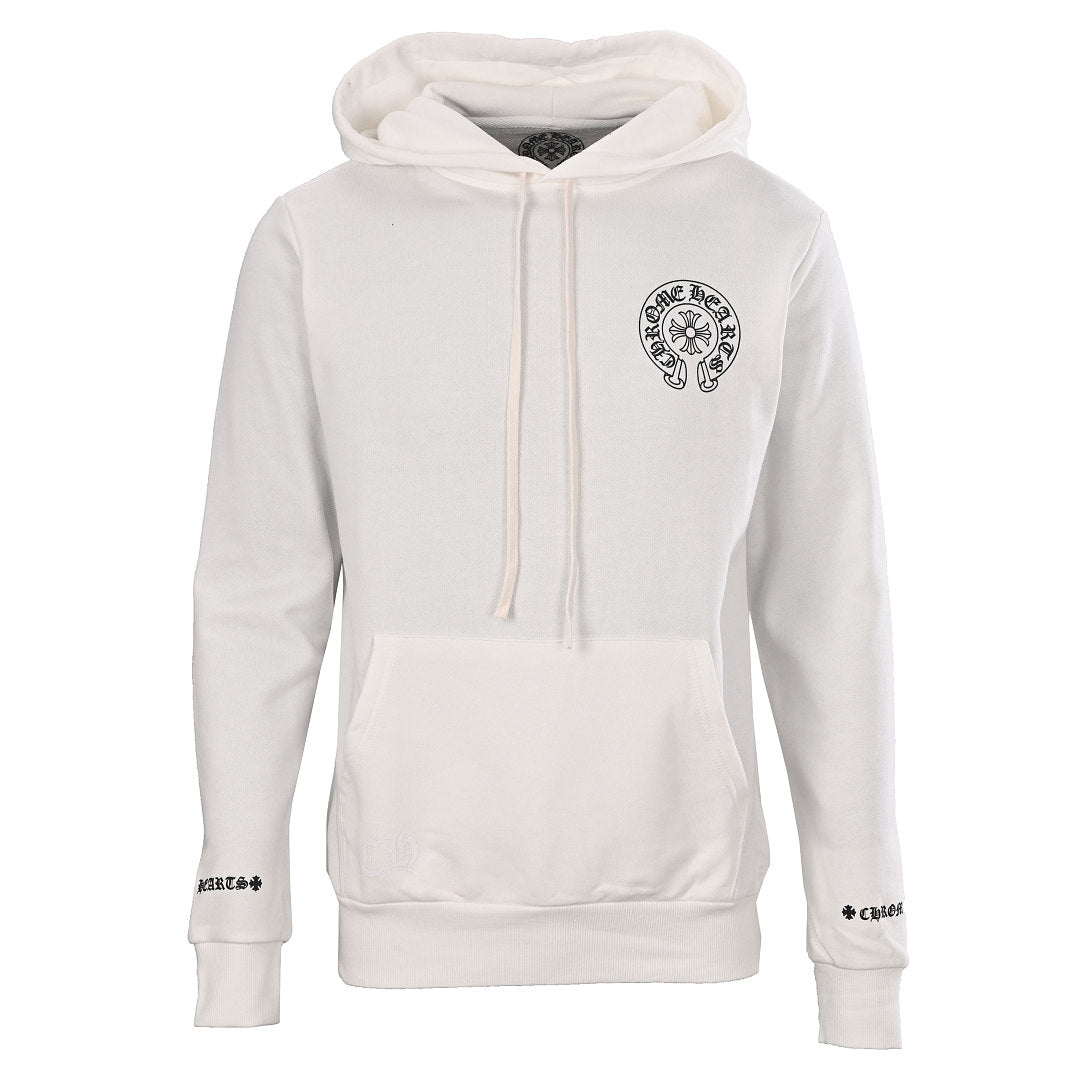 Chrome Hearts Los Angeles Graphic Pullover Hoodie - White - front view