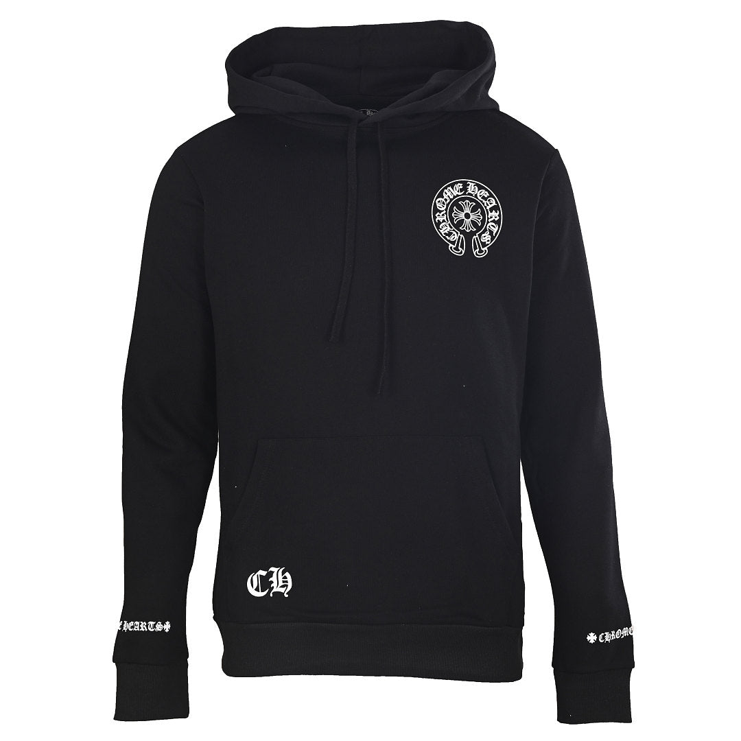 Chrome Hearts Los Angeles Graphic Pullover Hoodie - Black - front view