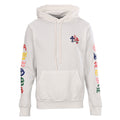 Chrome Hearts Multicolor Script Cross Pullover Hoodie - White - front view