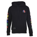 Chrome Hearts Multicolor Script Cross Pullover Hoodie - Black - front view