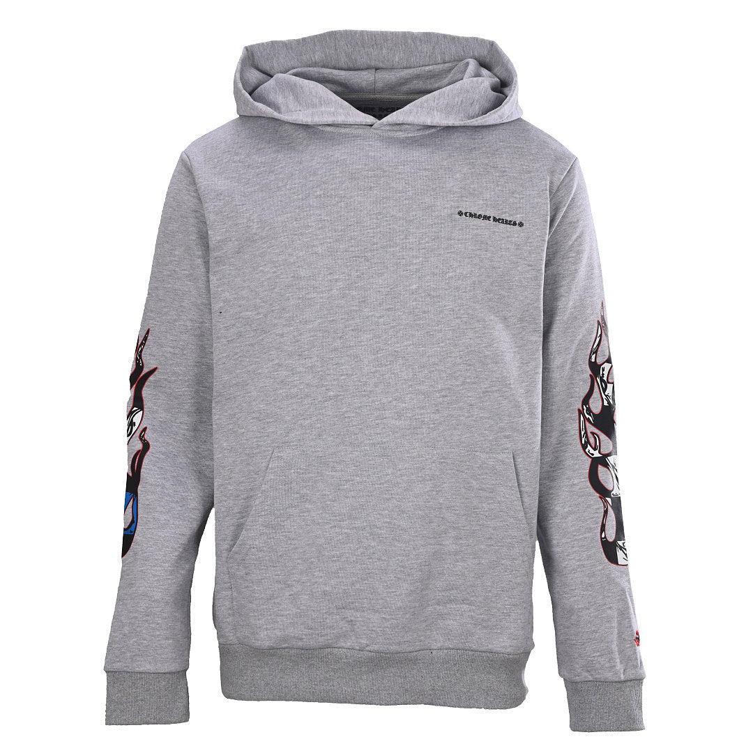Chrome Hearts Graffiti Letter Pullover Hoodie - Black - front view