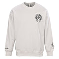 Chrome Hearts Chest Horseshoe Crewneck Sweatshirt - White - front view