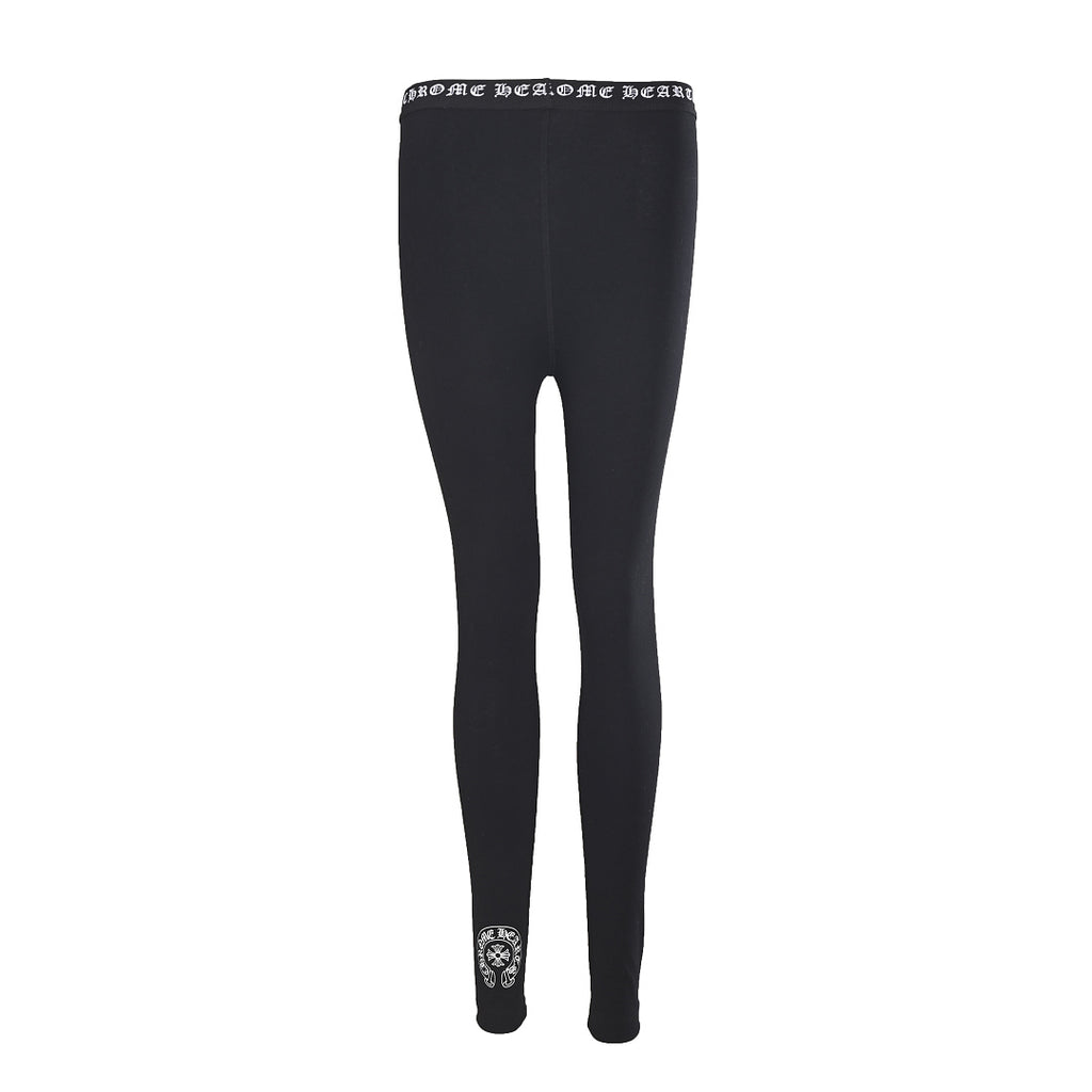 Chrome Hearts Script Logo Pants - Black - front view