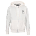 Chrome Hearts Sleeve Cross Zip-Up Hoodie - White - front view