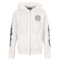 Chrome Hearts Full-Sleeve Graphic Zip-Up Hoodie - White - front view
