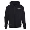 Chrome Hearts Scroll Graphic Zip-Up Hoodie - Black - front view