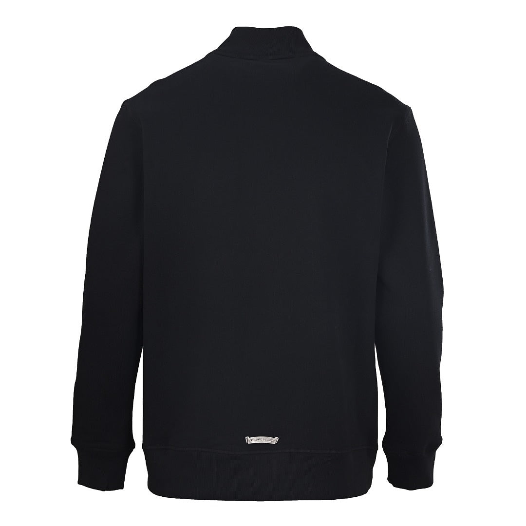 Chrome Hearts Back Cross Pullover Hoodie - Black - back view