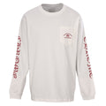 Chrome Hearts Pocket Cross Long-Sleeve T-Shirt - White with Red - front view