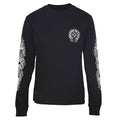 Chrome Hearts Scroll Graphic Long-Sleeve T-Shirt - Black - front view