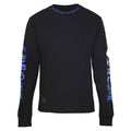 Chrome Hearts Classic Script Logo Long-Sleeve T-Shirt - Black with Blue - front view
