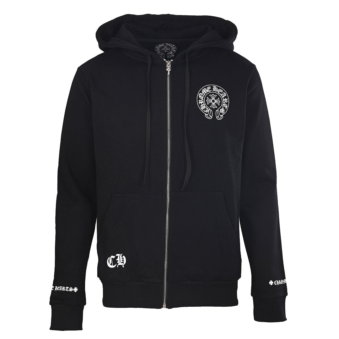 Chrome Hearts Cuff Script Jacket - Black - front view