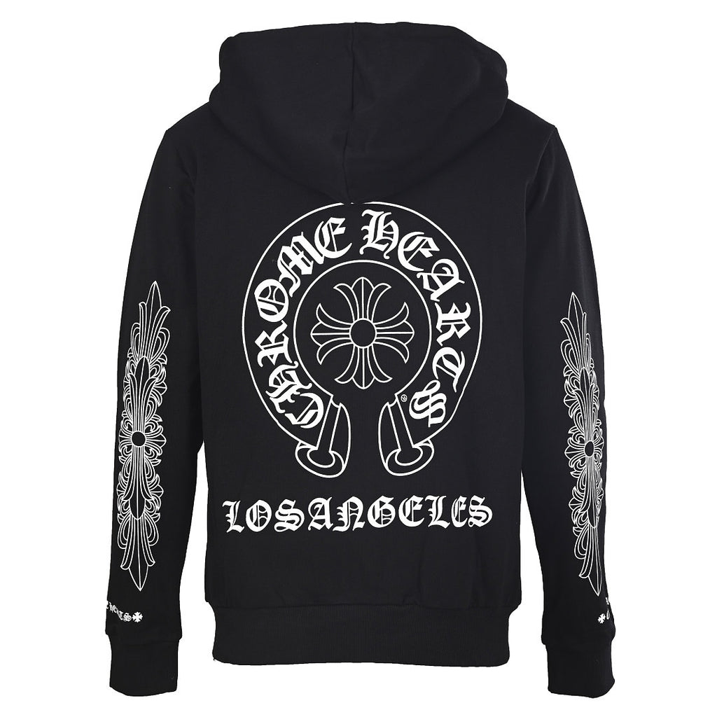 Chrome Hearts Cuff Script Jacket - Black - back view
