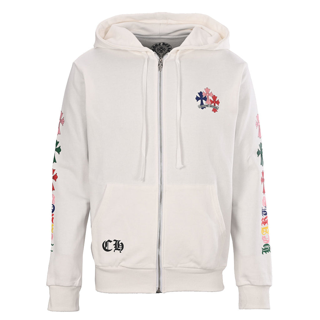 Chrome Hearts All-Over Cross Jacket - White - front view
