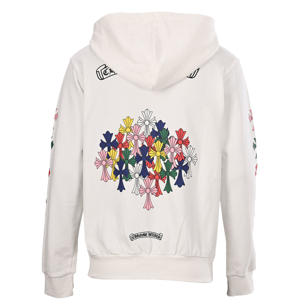 Chrome Hearts All-Over Cross Jacket - White - back view