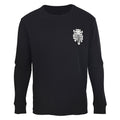 Chrome Hearts Waffle-Knit Vine Sword Long-Sleeve T-Shirt - Black - front view