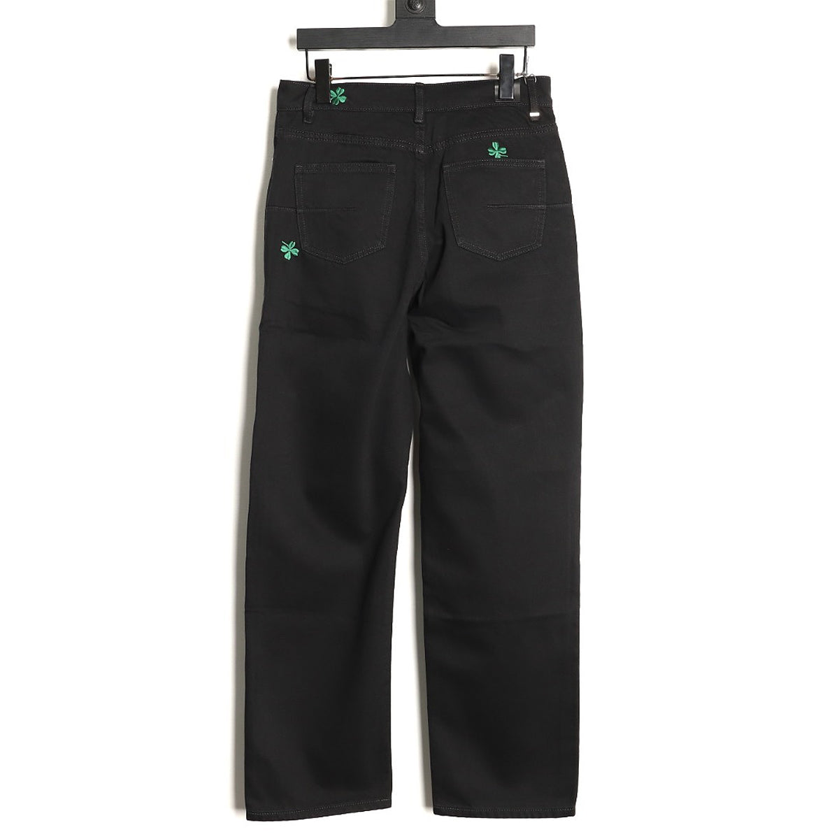 Dior Embroidered Trousers - Black front view