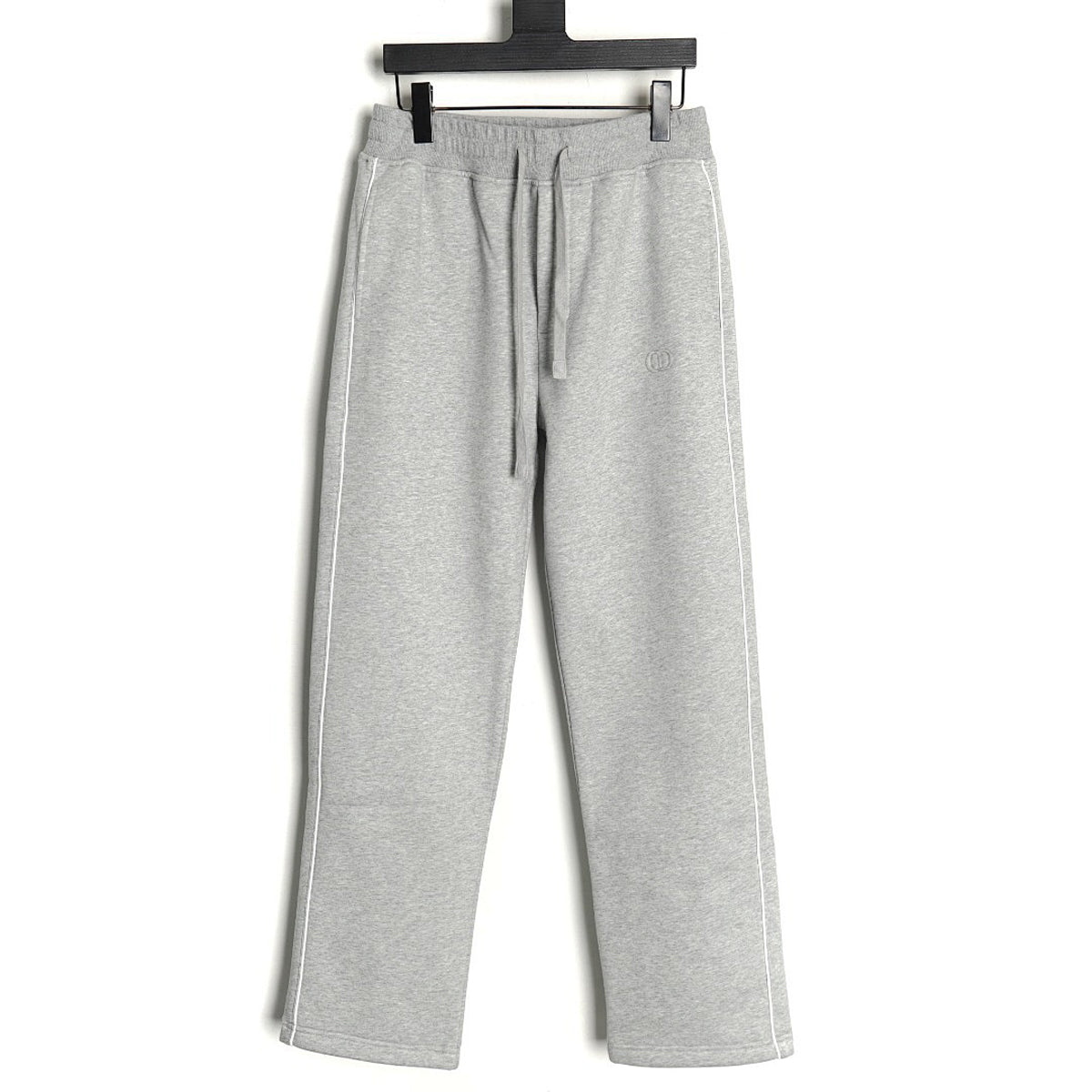 Dior Side-Stripe Track Pants - Gray front view