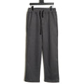 Dior CD Icon Straight-Leg Pants - Gray front view