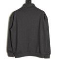 Dior CD Icon Half-Zip Sweatshirt - Charcoal front view