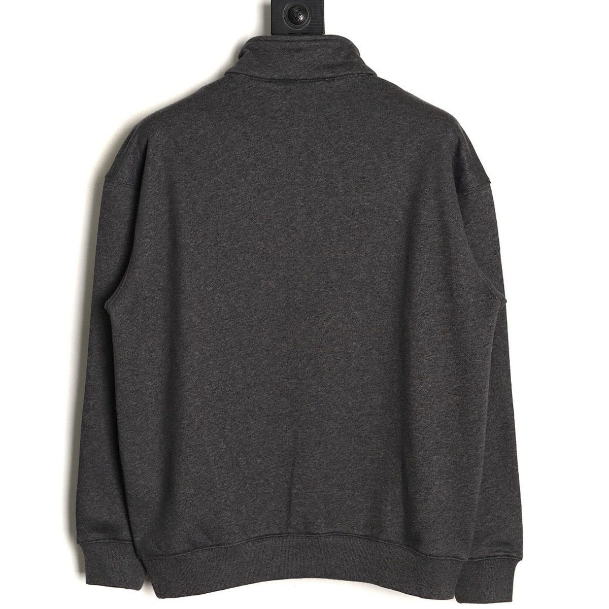 Dior CD Icon Half-Zip Sweatshirt - Charcoal front view