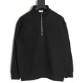 Dior CD Half-Zip Sweatshirt - Black front view