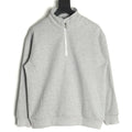 Dior CD Half-Zip Sweatshirt - Gray front view