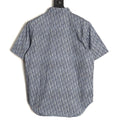Dior Oblique Short-Sleeve Shirt - Blue front view