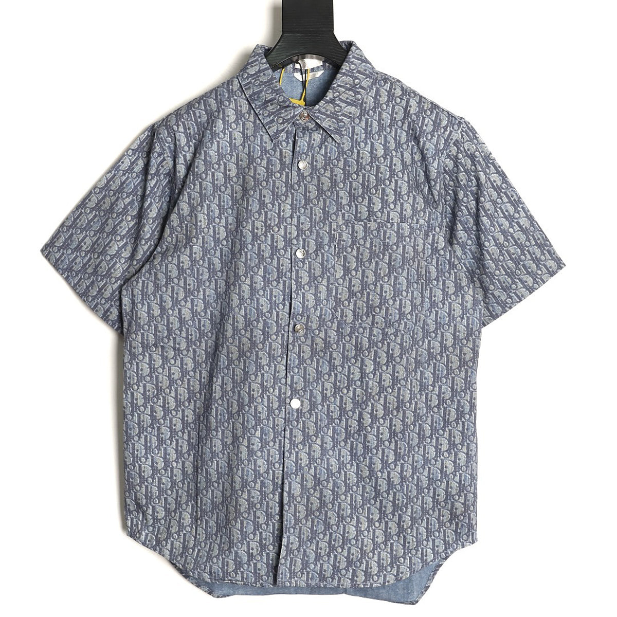 Dior Oblique Short-Sleeve Shirt - Blue back view