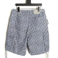 Dior Oblique Drawstring Shorts - Blue front view