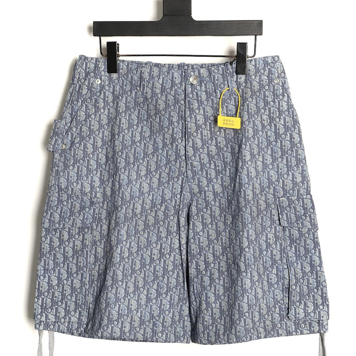 Dior Oblique Drawstring Shorts - Blue back view