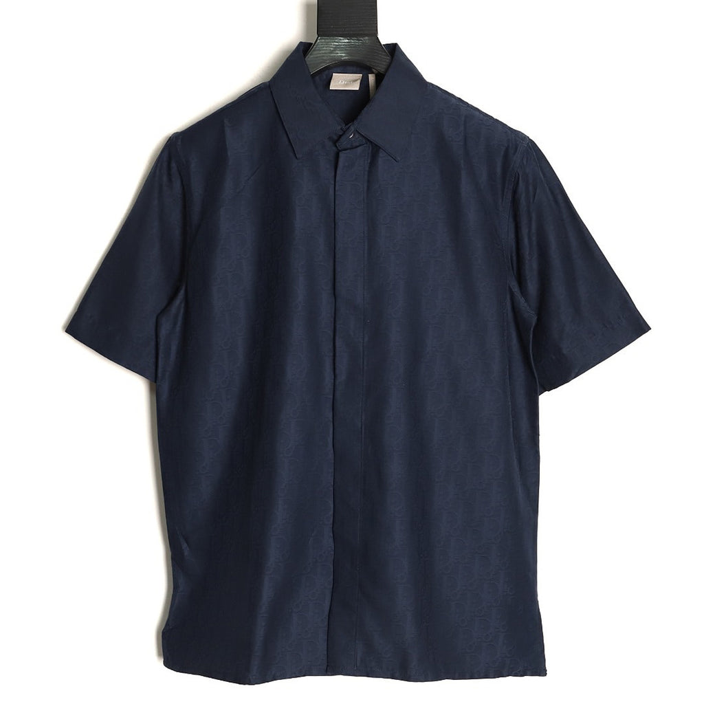 Dior Short-Sleeve Shirt - Navy front view